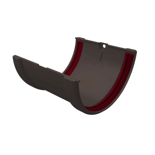 Соединитель желобов ПВХ Grand Line Графит (RAL 7024)