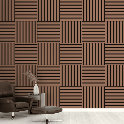 Панель стеновая акустическая МДФ Stella Comfort De Luxe Terracotta